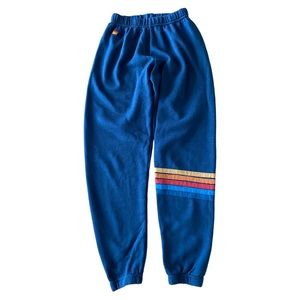Aviator Nation Rainbow Stitch Sweatpants Sz XS